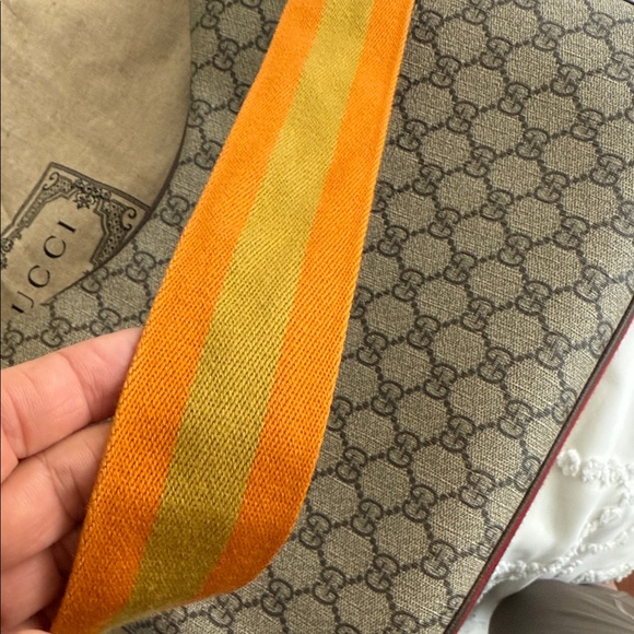 GUCCI Attache' Multicolor Big Crescent Moon Shoulder Bag with Hook Woman Gucci - Picture 13 of 15